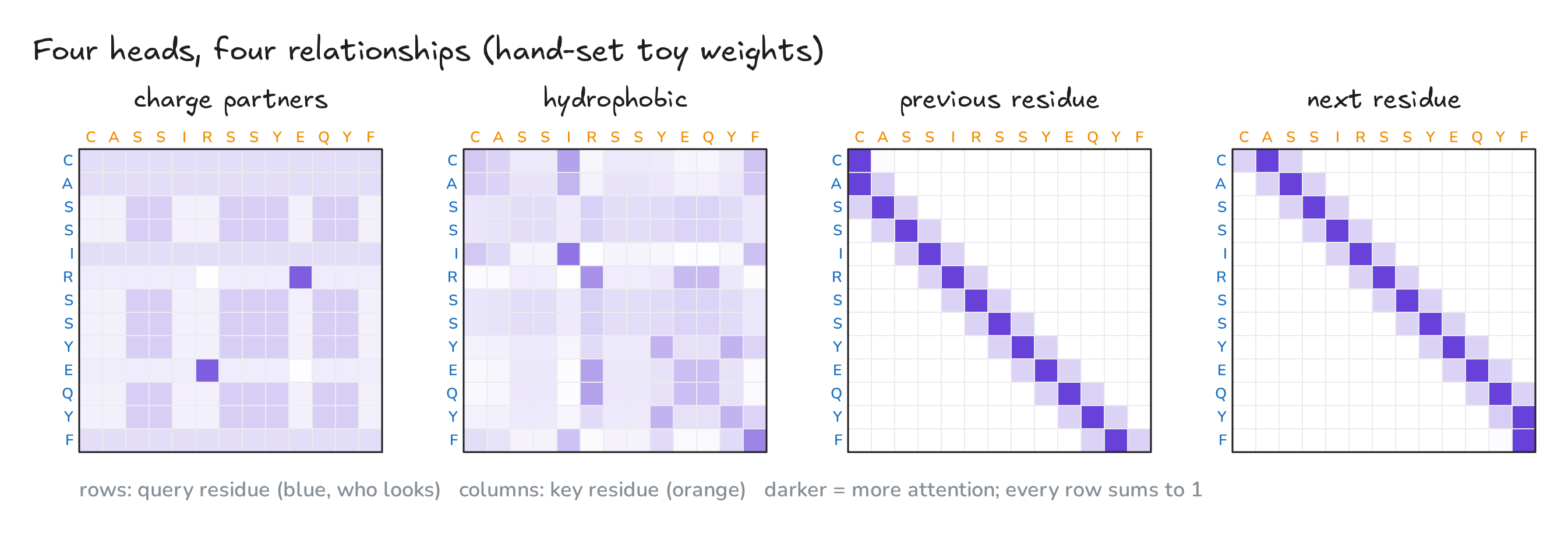 Fig. 4. The four heads of the toy model